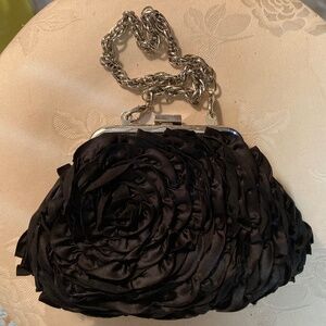 Jessica McClintock Black with Gold Accents Evening Clutch - Barely Used